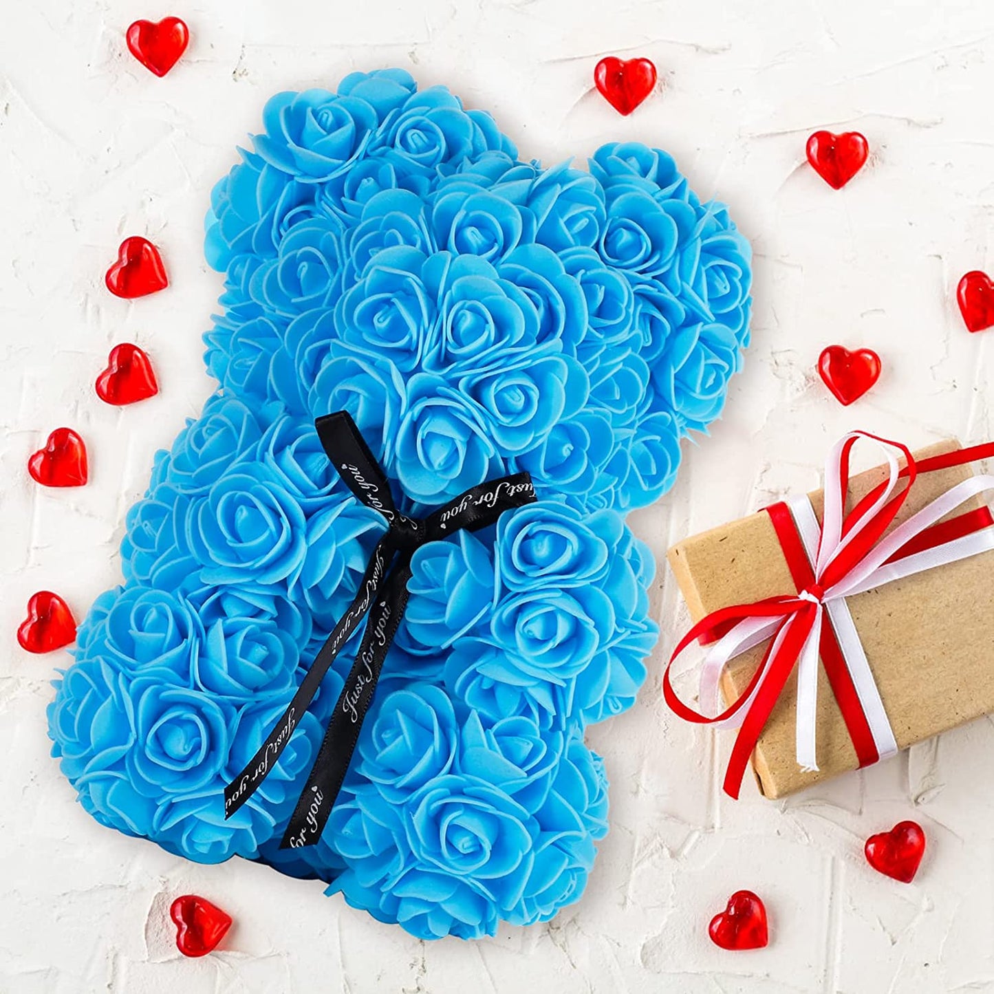 Valentines Day Gifts, Valentines Day Rose Gifts Teddy Bear for Her, Handmade Bear Rose Gifts, Gifts for Women, Eternal Happy Birthday, Mother'S Day, Ladies Wedding, Valentine'S Day1